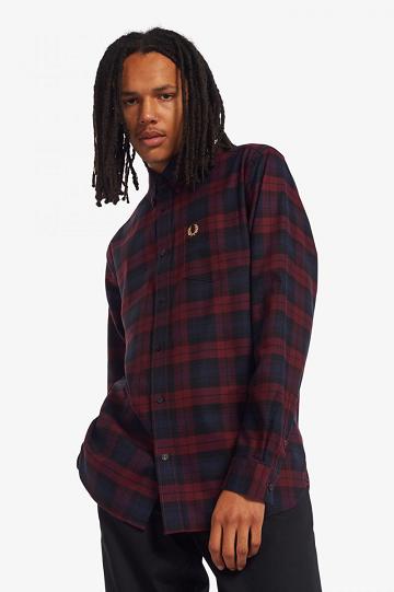 Fred Perry Tartan Twill Miesten Paidat Punainen | FI 1508HAPK